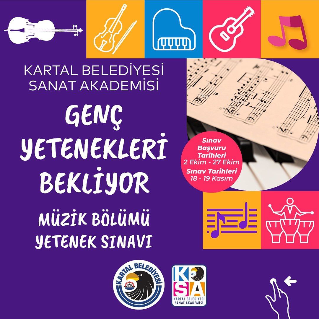 Kartal Belediyesi -  Kartal Belediyesi Sanat Akademisi Yetenek Sınavı 
